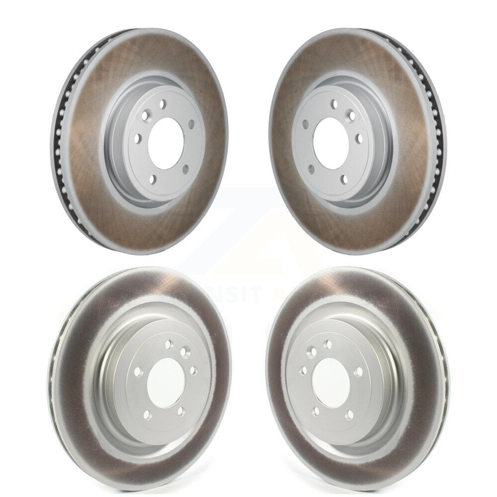 Coated Disc Brake Rotors Front Rear Kit For Land Rover Range Sport