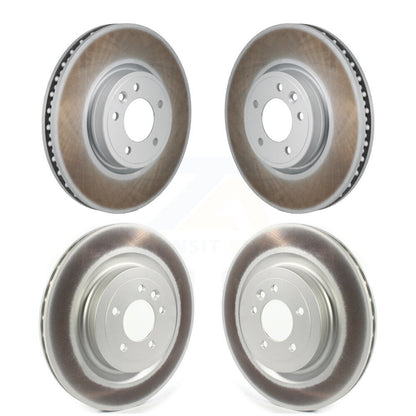 Coated Disc Brake Rotors Front Rear Kit For Land Rover Range Sport