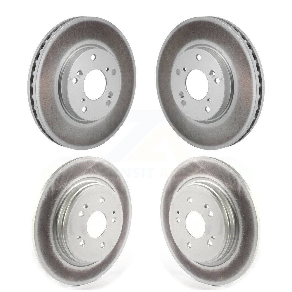Coated Disc Brake Rotors Front Rear Kit For 2017-2021 Honda Clarity