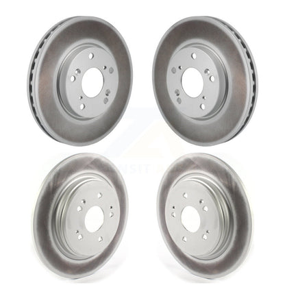 Coated Disc Brake Rotors Front Rear Kit For 2017-2021 Honda Clarity