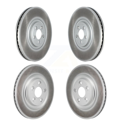Coated Disc Brake Rotors Front Rear Kit For Jaguar XJ