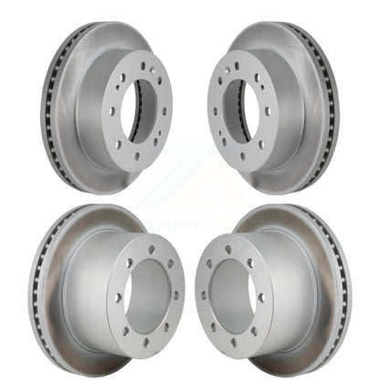 Coat Disc Brake Rotors Front Rear Kit For GMC Sierra 3500 HD Chevrolet Silverado