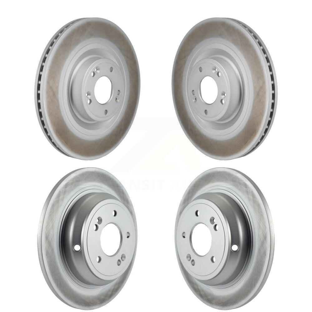 Coated Disc Brake Rotors Front Rear Kit For Hyundai Genesis G80 5.0L