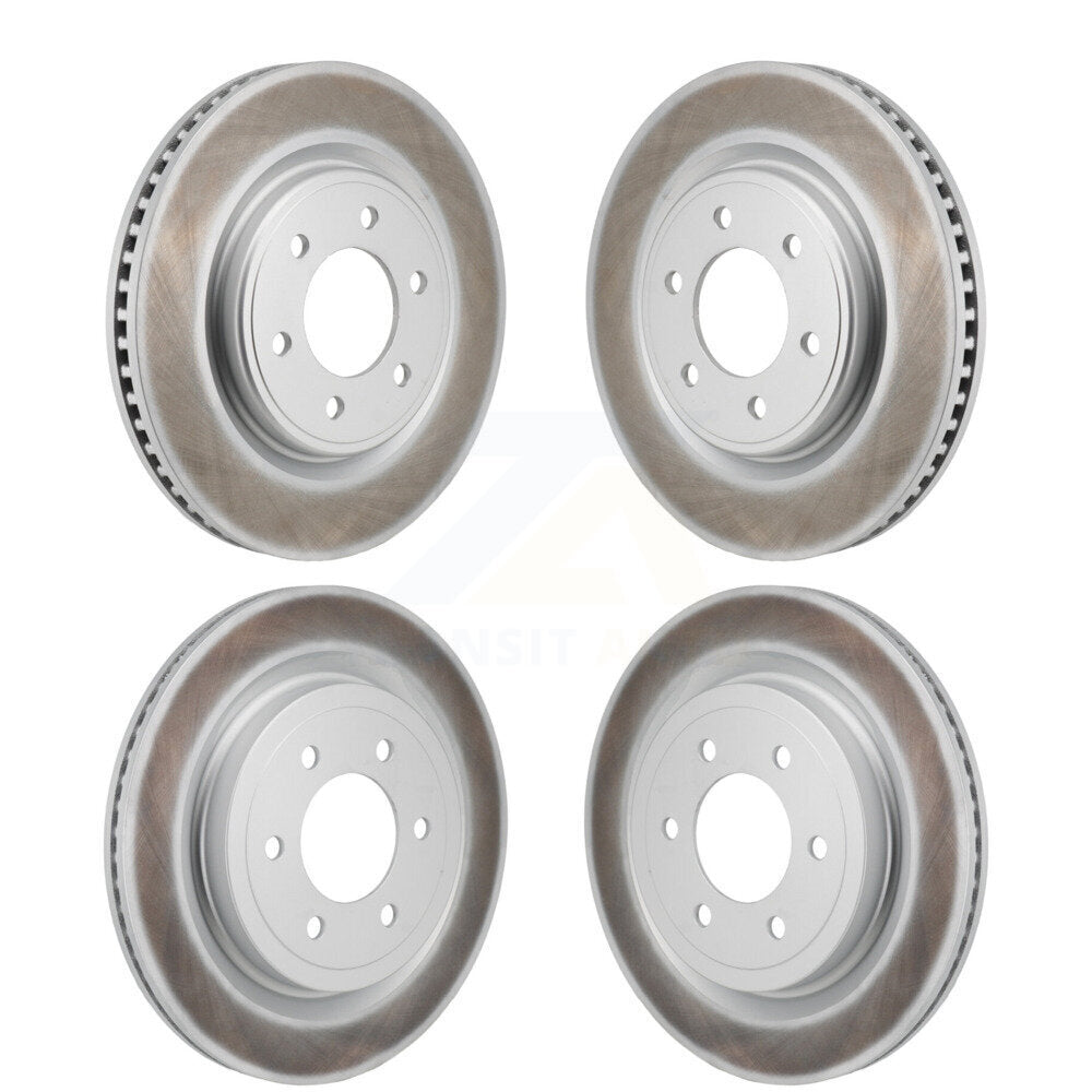 Coated Disc Brake Rotors Front Rear Kit For Ford F-150