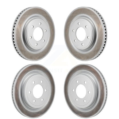 Coated Disc Brake Rotors Front Rear Kit For Ford F-150