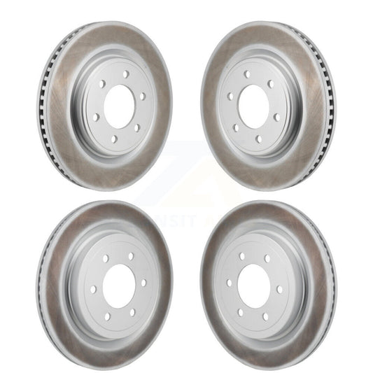 Coated Disc Brake Rotors Front Rear Kit For Ford F-150