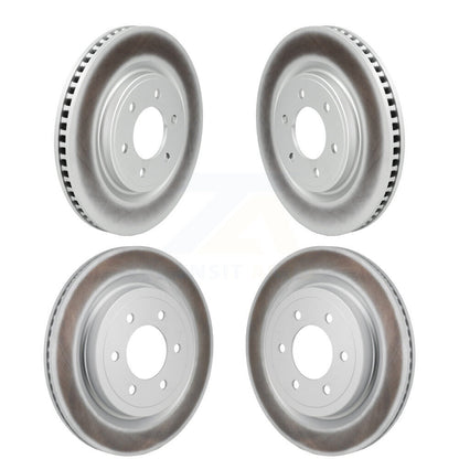 Coated Disc Brake Rotors Front Rear Kit For Ford F-150 Lightning