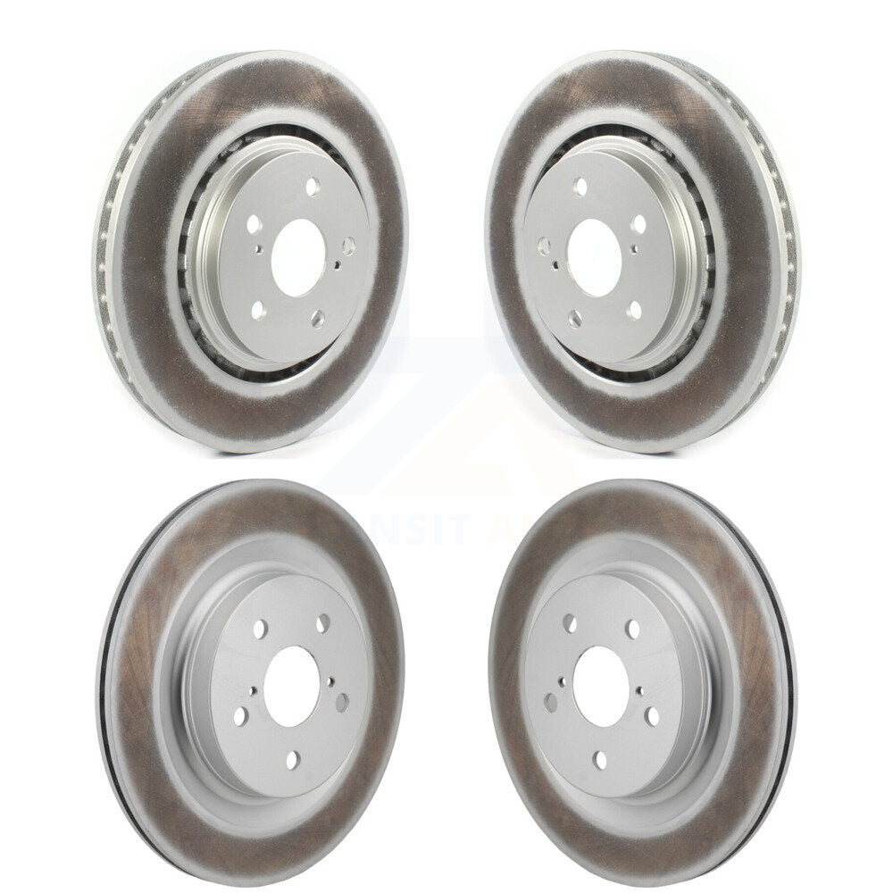 Coated Disc Brake Rotor Front Rear Kit For Lexus NX350h NX350 NX250 Toyota Crown