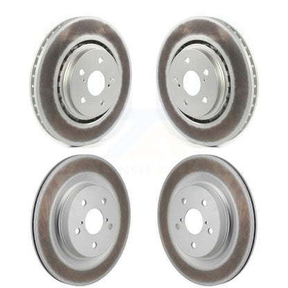 Coated Disc Brake Rotor Front Rear Kit For Lexus NX350h NX350 NX250 Toyota Crown