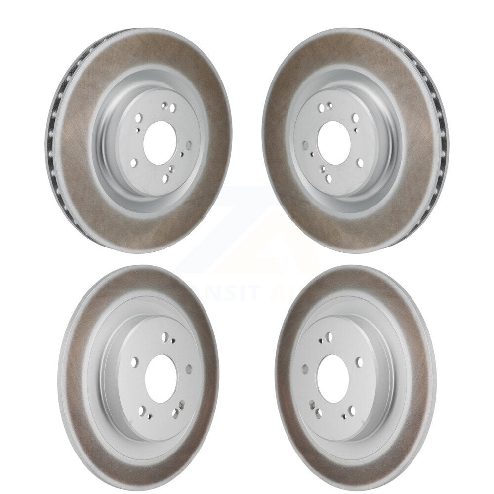 Coated Disc Brake Rotors Front Rear Kit For 2021-2023 Acura TLX 3.0L