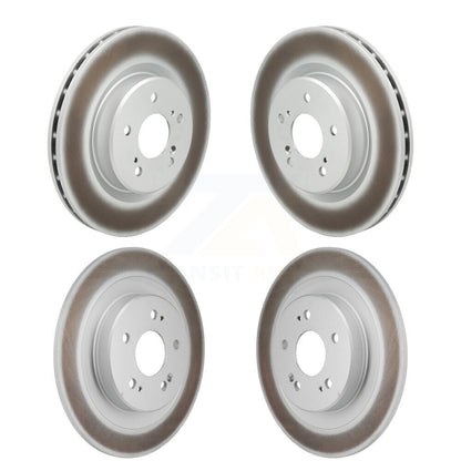 Coated Disc Brake Rotors Front Rear Kit For 2021-2023 Acura TLX 2.0L