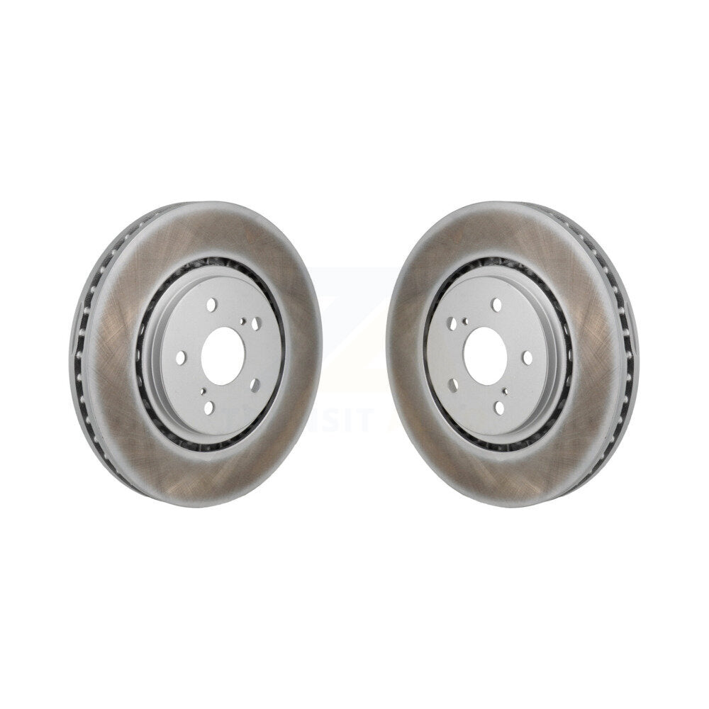 Coated Brake Rotors Front Pair For Toyota Sienna RAV4 Prime bZ4X Subaru Solterra