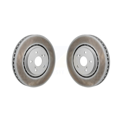 Coated Brake Rotors Front Pair For Toyota Sienna RAV4 Prime bZ4X Subaru Solterra