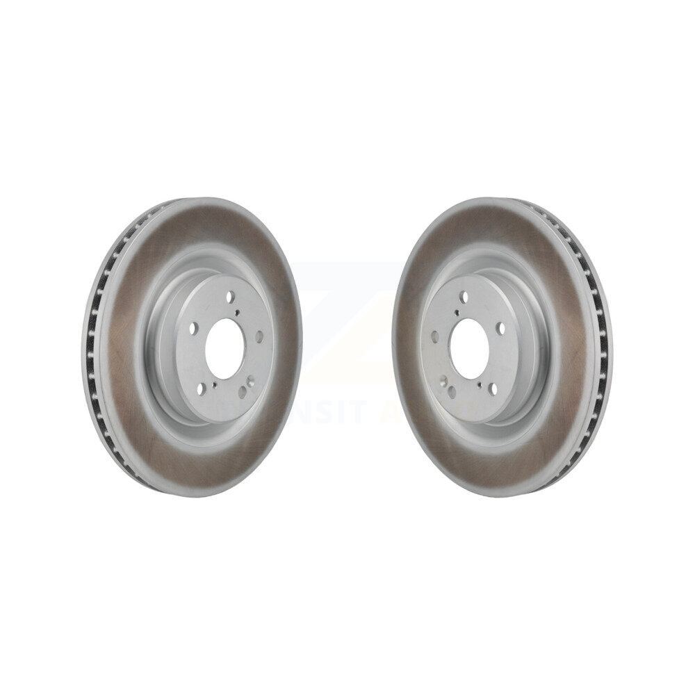 Coated Disc Brake Rotors Front Pair For Acura MDX Honda Pilot