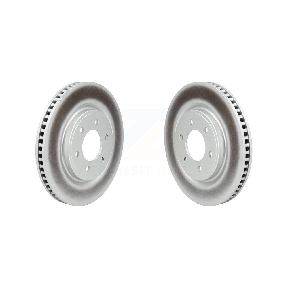 Coated Disc Brake Rotors Front Pair For 2022-2023 Ford F-150 Lightning