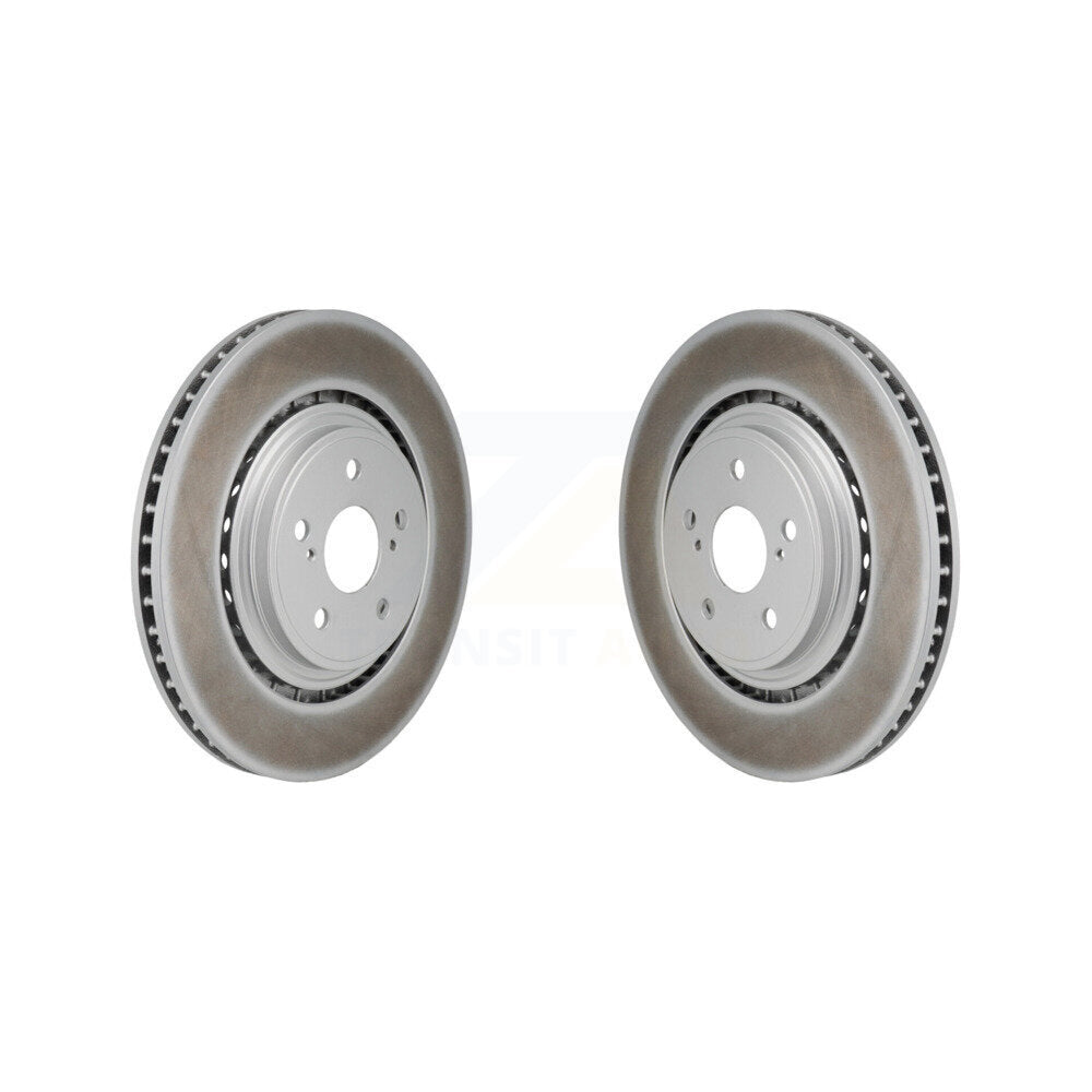 Coated Disc Brake Rotors Front Pair For Toyota Highlander Lexus RX350 RX350h