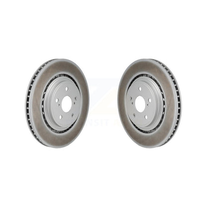 Coated Disc Brake Rotors Front Pair For Toyota Highlander Lexus RX350 RX350h