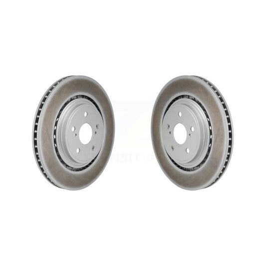 Coated Disc Brake Rotors Front Pair For Toyota Highlander Lexus RX350 RX350h