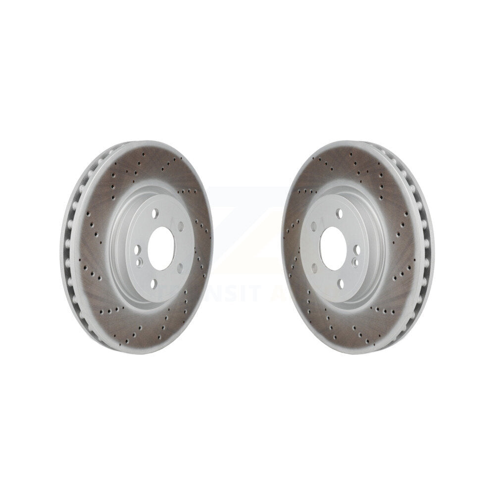 Coat Brake Rotor Front Pair For Mercedes-Benz GLB250 GLA250 A220 CLA250 A250 EQB