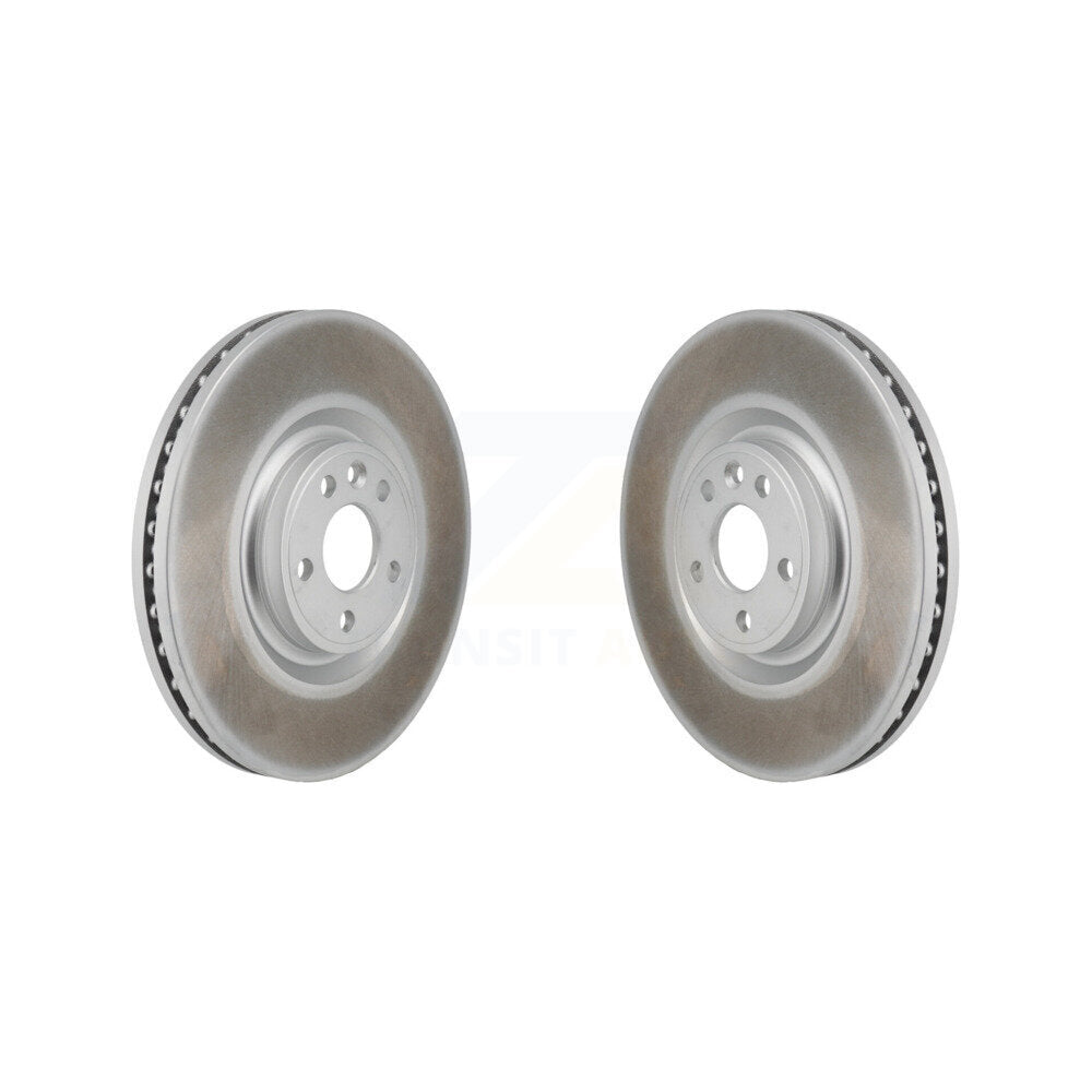 Coated Brake Rotor Front Pair For Land Rover Discovery Sport Range Evoque Jaguar