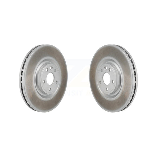 Coated Brake Rotor Front Pair For Land Rover Discovery Sport Range Evoque Jaguar