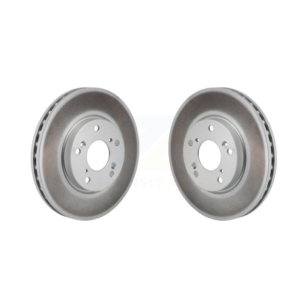 Coated Disc Brake Rotors Front Pair For 2017-2021 Honda Clarity