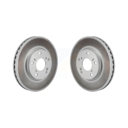 Coated Disc Brake Rotors Front Pair For 2017-2021 Honda Clarity