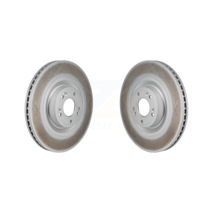 Coated Disc Brake Rotors Front Pair For Hyundai Genesis Equus G80 Kia K900