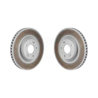 Coated Disc Brake Rotors Front Pair For Hyundai Santa Fe Kia Sorento Cruz