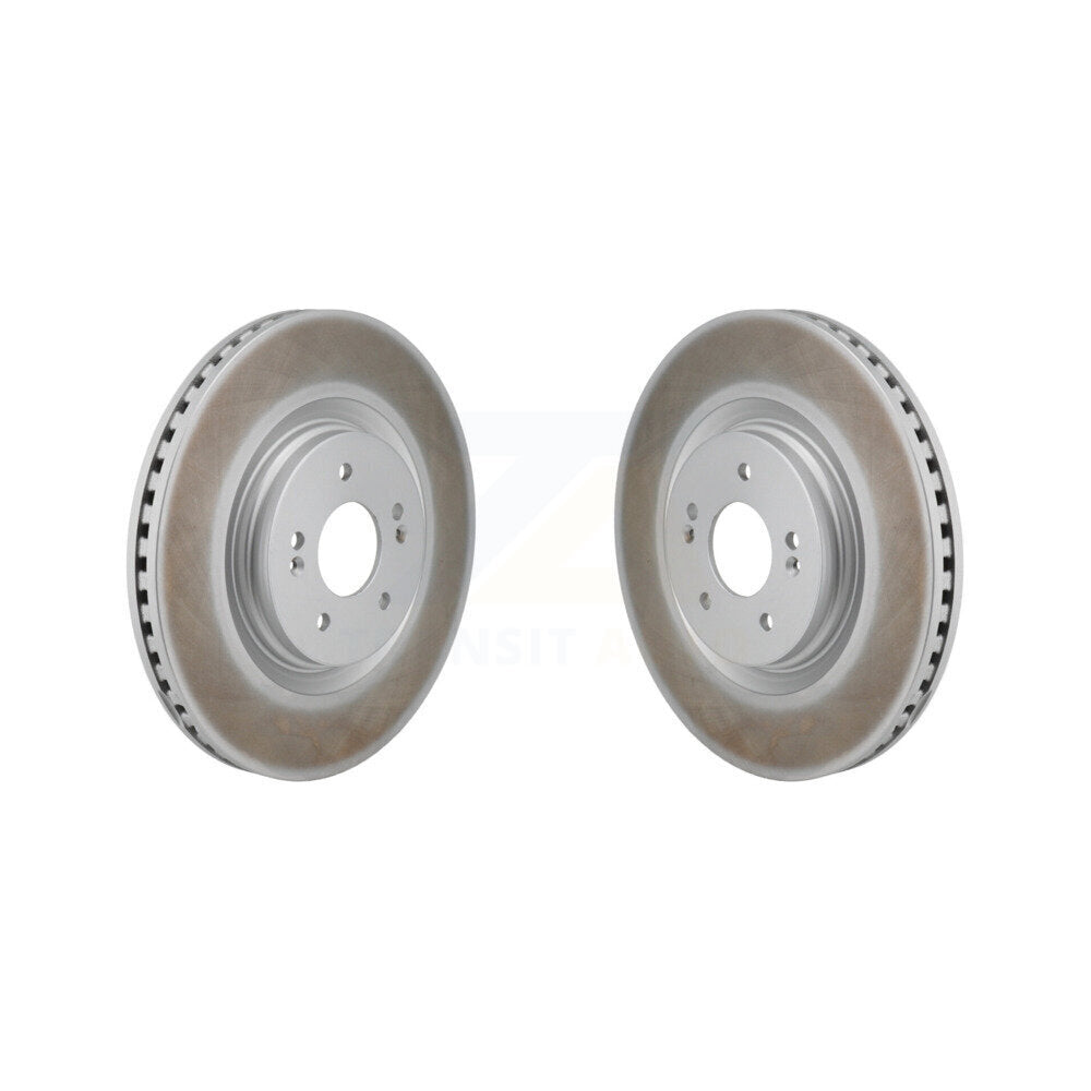 Coated Disc Brake Rotors Front Pair For Hyundai Sonata Kia K5