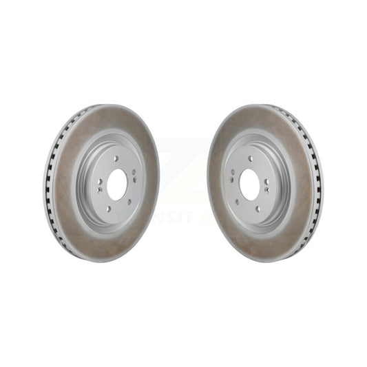 Coated Disc Brake Rotors Front Pair For Hyundai Sonata Kia K5