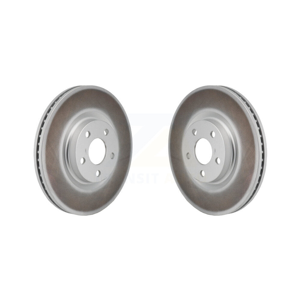 Coated Disc Brake Rotors Front Pair For 2017-2020 Lincoln MKZ 2.0L