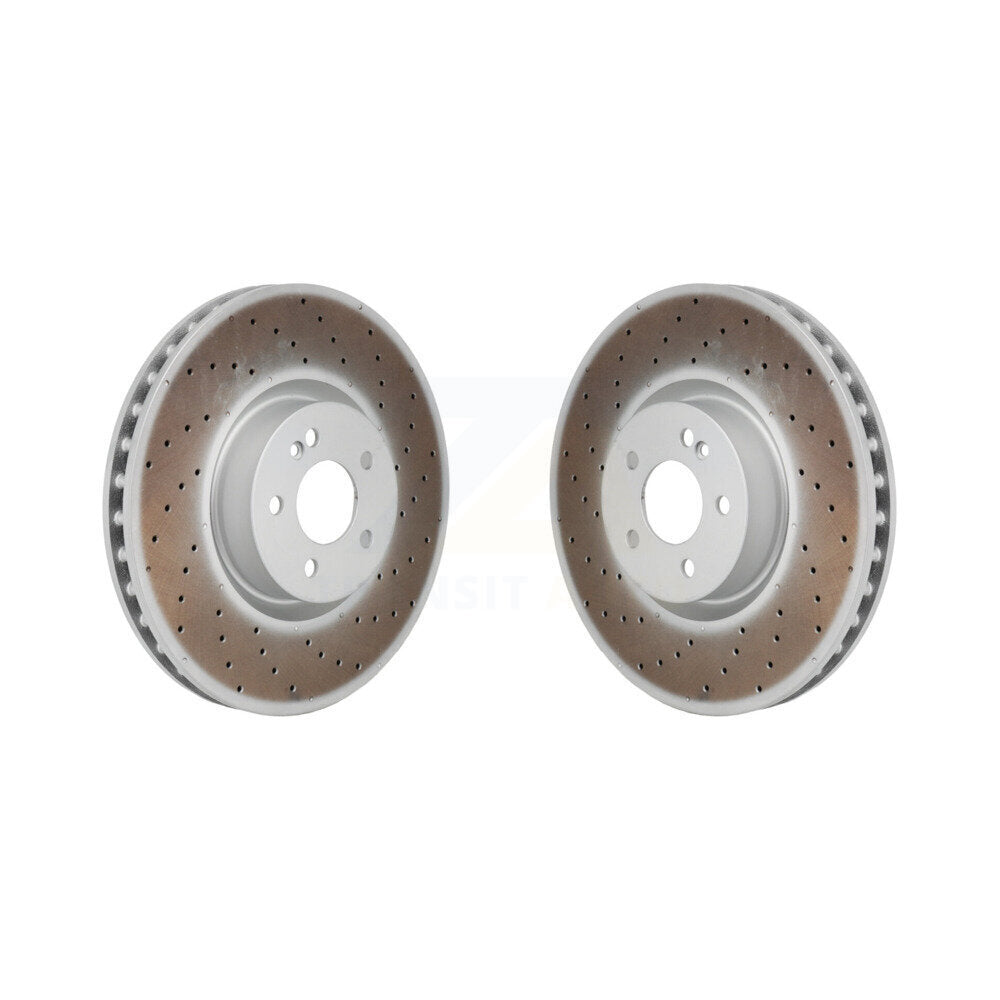 Coat Brake Rotor Front Pair For Mercedes-Benz GLC300 C43 AMG GLC43 E450 E300 E53