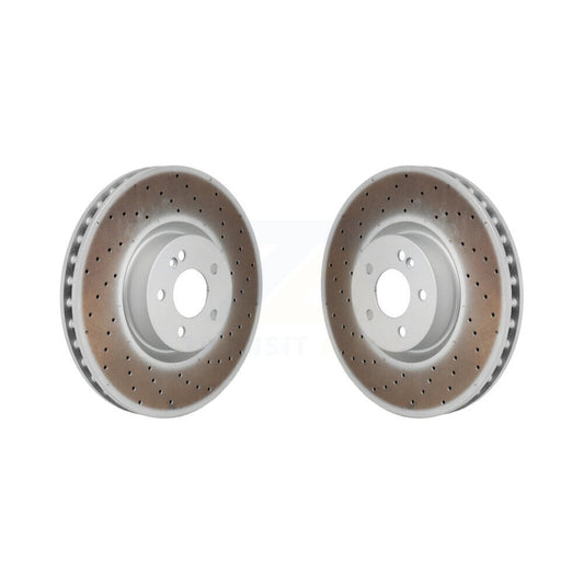 Coat Brake Rotor Front Pair For Mercedes-Benz GLC300 C43 AMG GLC43 E450 E300 E53