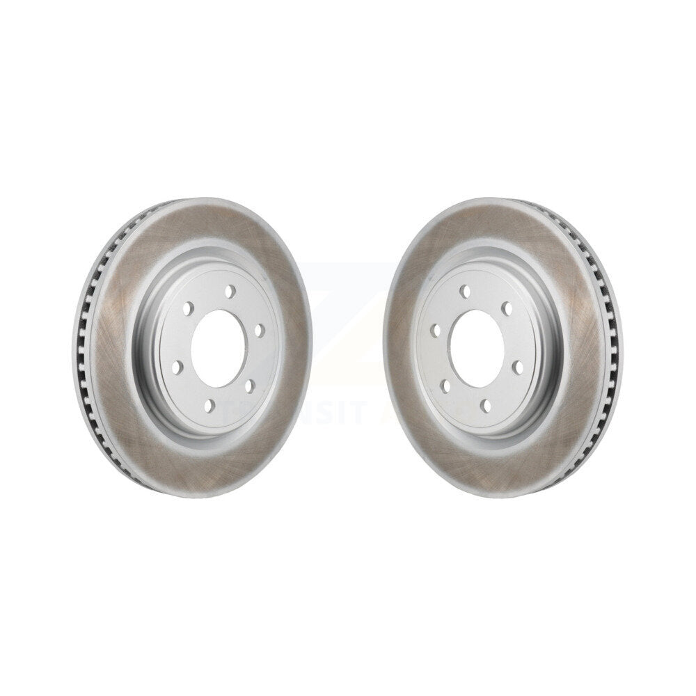 Coated Brake Rotor Front Pair For Ford F-150 Bronco Expedition Lincoln Navigator