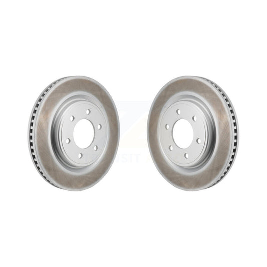 Coated Brake Rotor Front Pair For Ford F-150 Bronco Expedition Lincoln Navigator