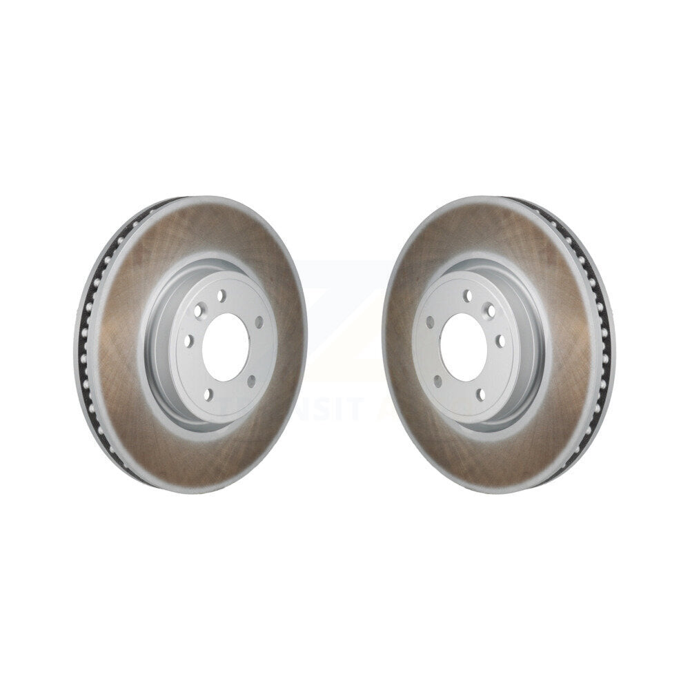 Coated Disc Brake Rotors Front Pair For Land Rover Range Sport Discovery