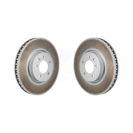 Coated Disc Brake Rotors Front Pair For Land Rover Range Sport Discovery