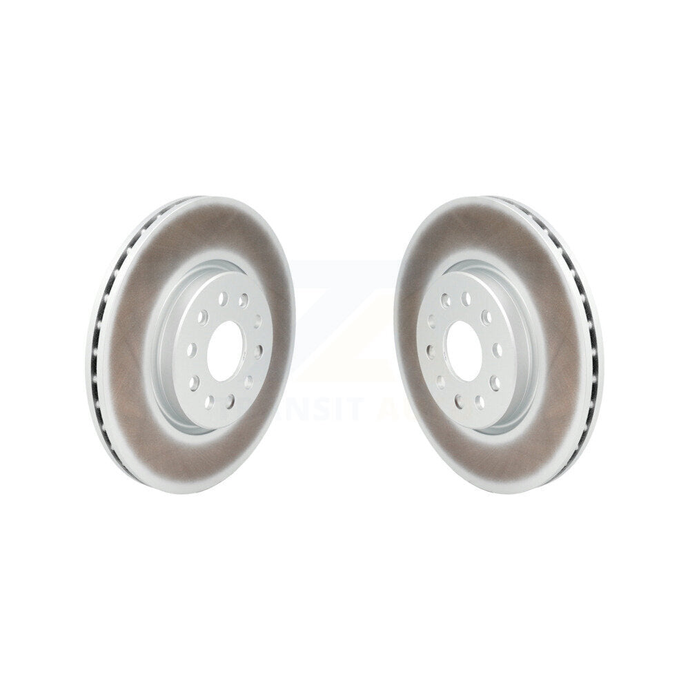 Coated Disc Brake Rotors Front Pair For Jeep Grand Cherokee L