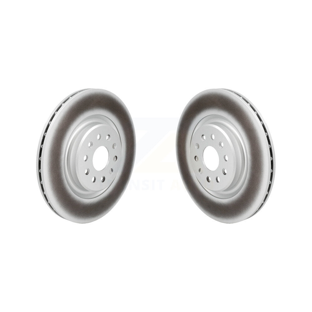 Coated Disc Brake Rotors Front Pair For 2022-2024 Jeep Grand Cherokee L