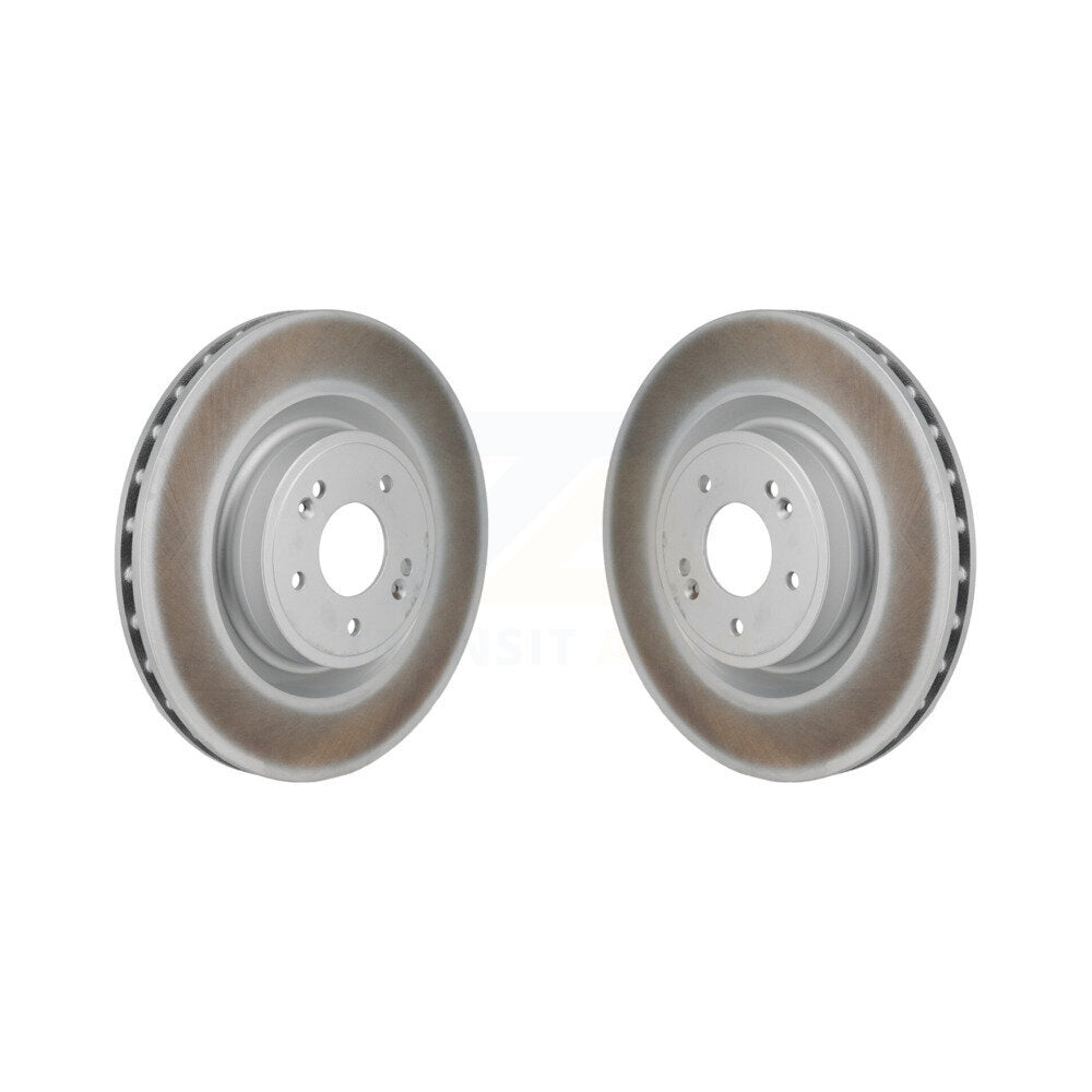Coated Disc Brake Rotors Front Pair For Genesis G70 Kia Stinger
