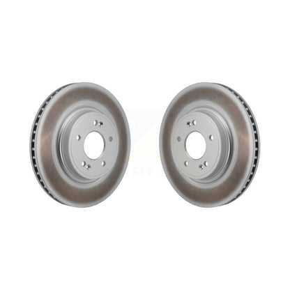 Coated Disc Brake Rotors Front Pair For Genesis G70 Kia Stinger
