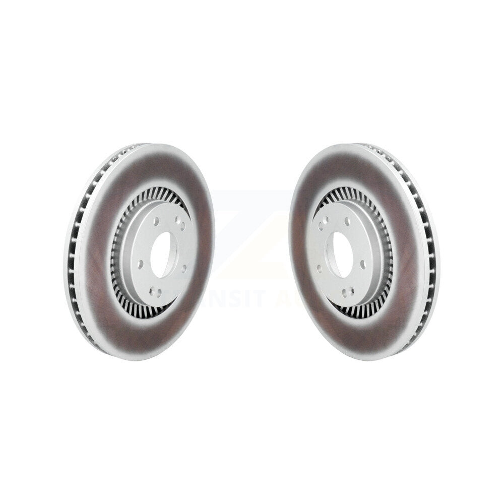 Coated Disc Brake Rotors Front Pair For 2022-2025 Kia Carnival