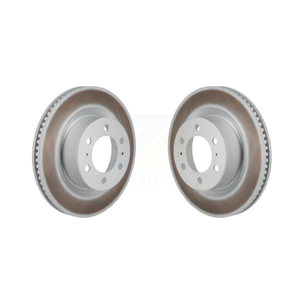 Coated Disc Brake Rotors Front Pair For Toyota Tundra Lexus LX600 Sequoia