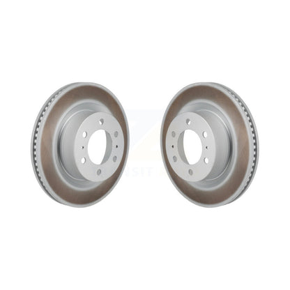 Coated Disc Brake Rotors Front Pair For Toyota Tundra Lexus LX600 Sequoia
