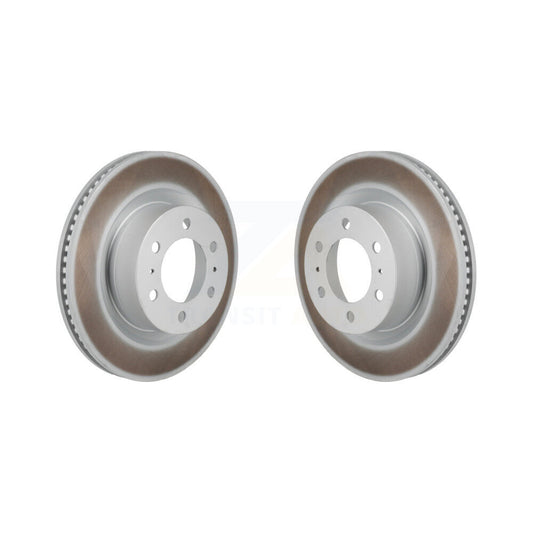 Coated Disc Brake Rotors Front Pair For Toyota Tundra Lexus LX600 Sequoia