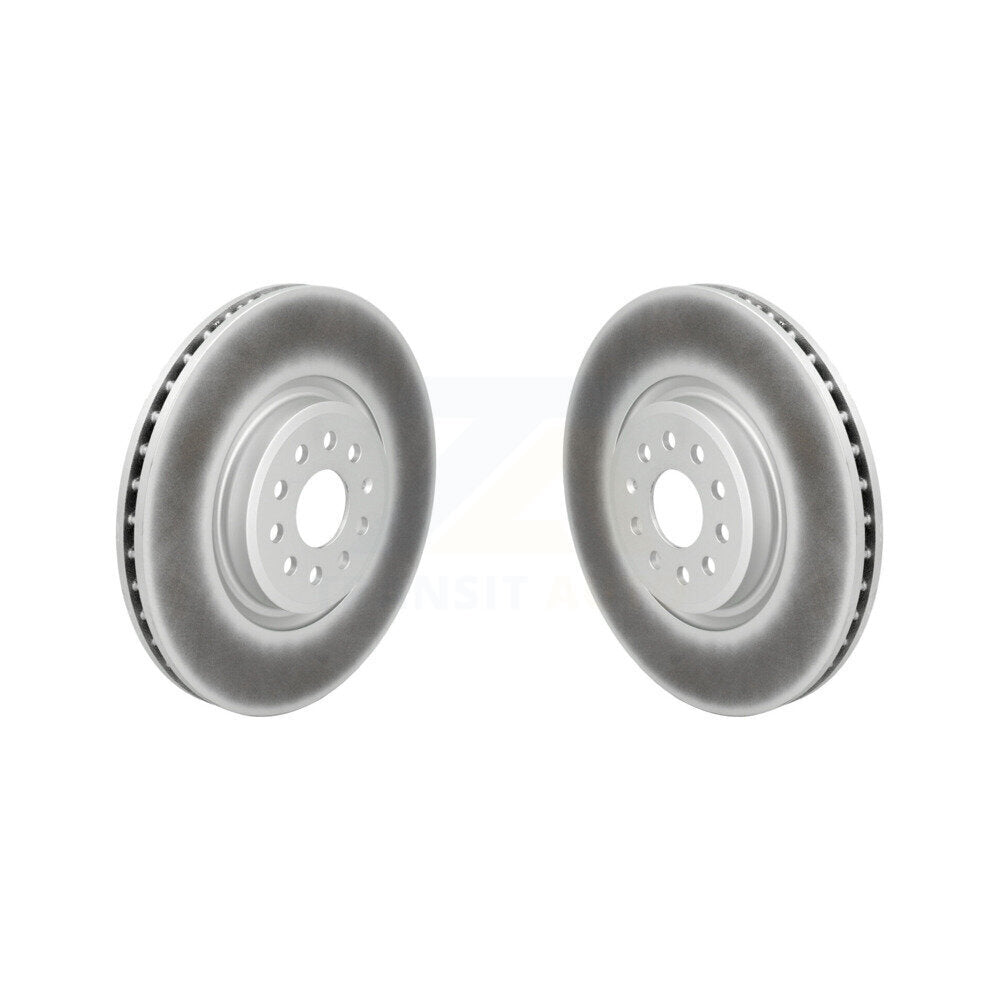 Coated Disc Brake Rotors Front Pair For Volkswagen ID.4 Audi Q4 e-tron Sportback