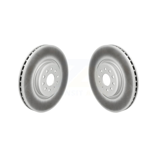 Coated Disc Brake Rotors Front Pair For Volkswagen ID.4 Audi Q4 e-tron Sportback