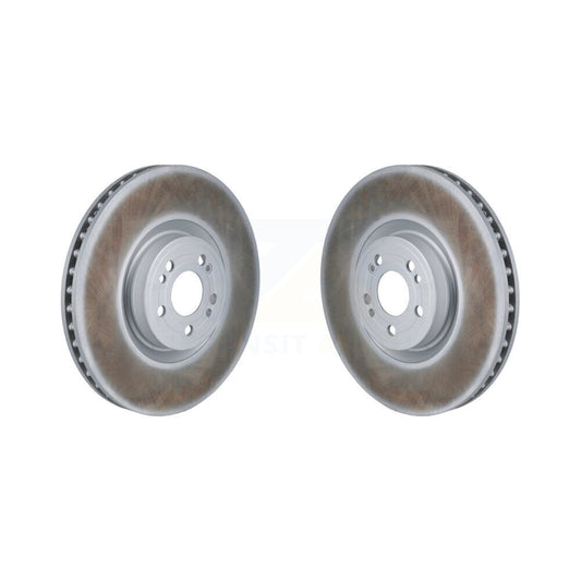 Coated Disc Brake Rotor Front Pair For Mercedes-Benz GLE450 GLS450 GLS580 GLE580