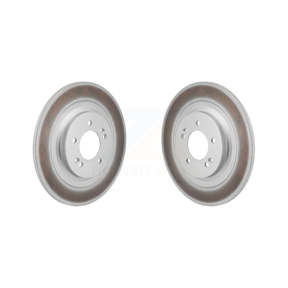 Coated Disc Brake Rotors Rear Pair For Hyundai Sonata Kia K5